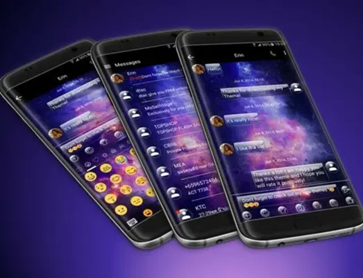 SMS Messages GlassGalaxy Theme android App screenshot 0